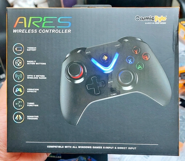 Cosmic Byte Wireless Controller ARES (Black)