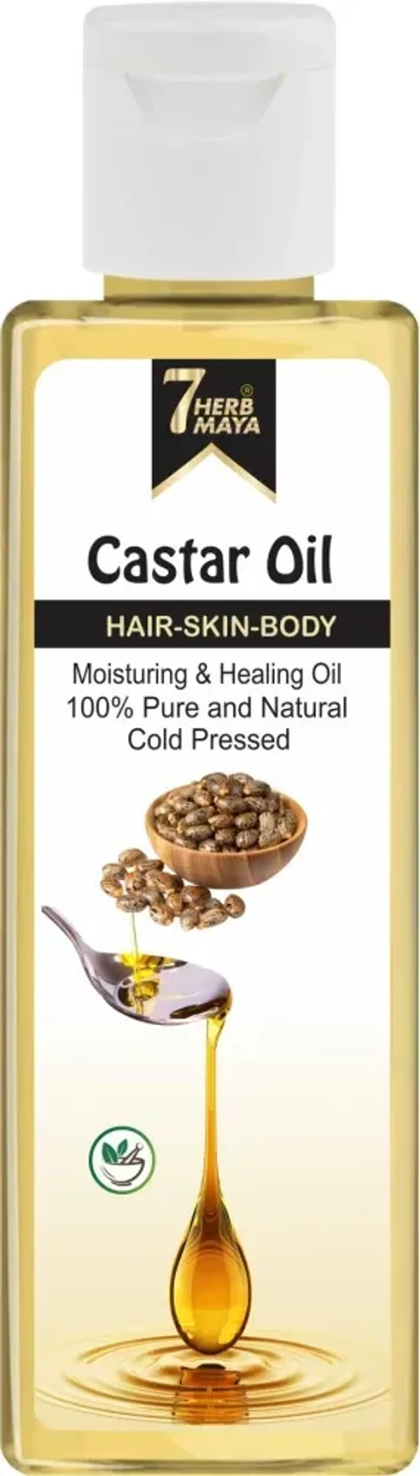 7HerbMaya.Shop 7Herbmaya Castor Oil Extra Virgin For baby Hair Oil