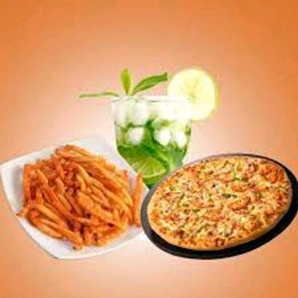 Veg Pizza French Fries Mojito(CH)