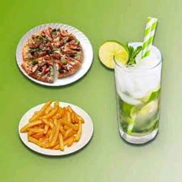 Chicken Pizza French Fries Mojito(CH)