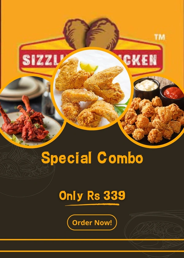 SIZZLLY 4 Wings+ 4 Lolipop+ 3 Boneless(11pcs)