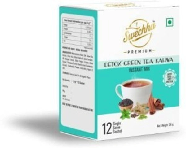 RCM Detox Green Tea Kahwa 36g (12 Sachet)