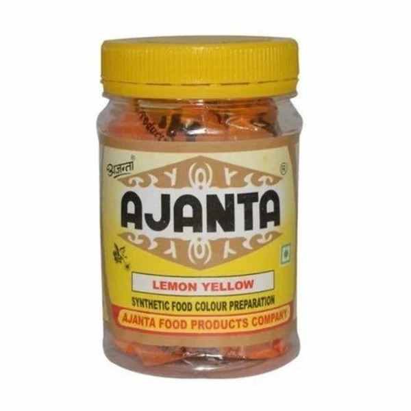 Ajanta Food Color Lemon Yellow  50gm 
