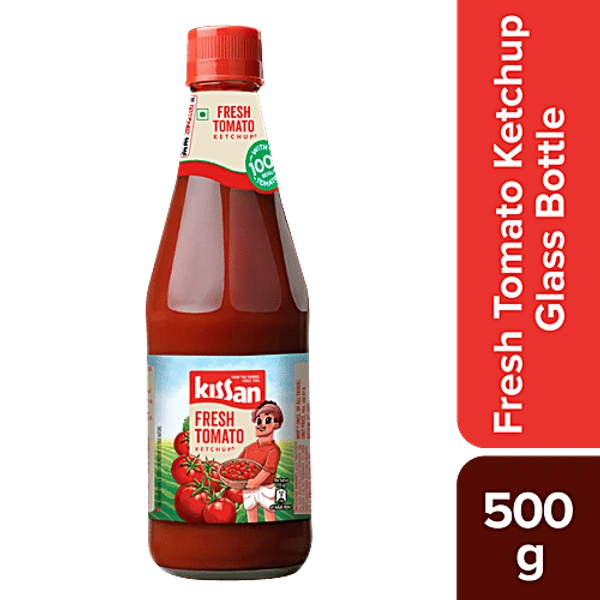 Kissan Fresh Tomato Ketchup, 500 g