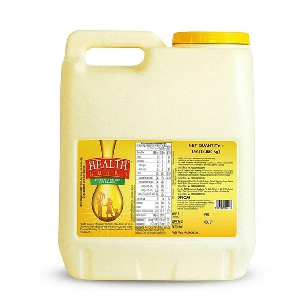 R. Health Guard Rice Bran Oil(15 Ltr)