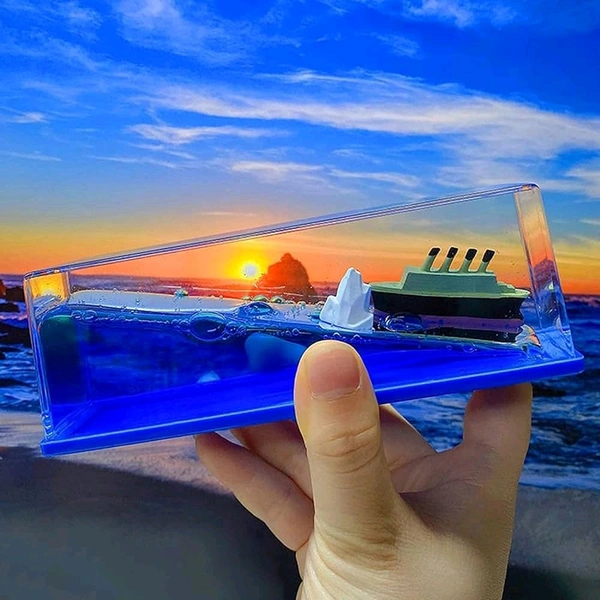 Titanic Car Dashboard Toy - Blue