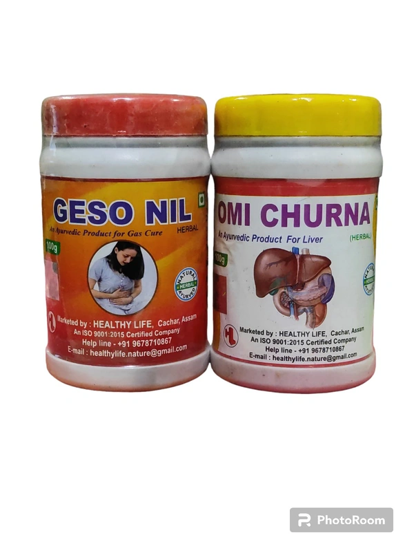 Gesonil , Omi Churna Powder Effective For Gas, Acidity,Indigestion,Constipation - 100+100gm