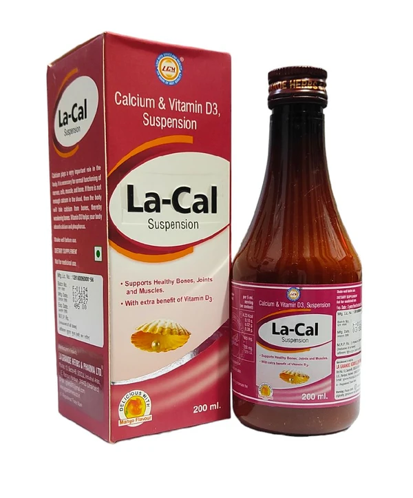 La Cal Syrup Stimulate Your Body Calcium & Vitamin D3