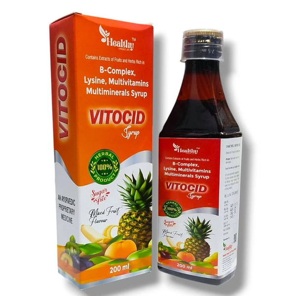 Vitocid Syrup - 200ml Bottle, BEST B-COMPLEX SYRUP