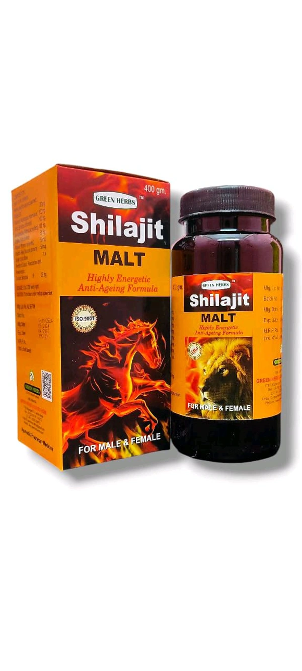 Shilajit Malt Green Herbs  - 400 Gram