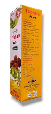 Trifola Juice Green Herbs Ayurvedic Home  - 450ml
