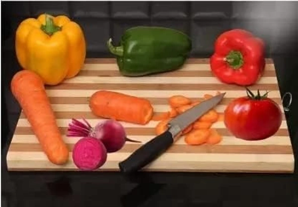 Wooden Cutting Board for Kitchen - Large Composite Cutting Board with Non-Slip Feet, Juice Groove, Dishwasher Safe - Thin, BPA Free & Eco-Friendly Chopping Board (36X26 Cm) - 36L x 26W x 1.8Th Centimeters