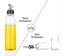 Plastic Oil Dispenser 1 Litre Cooking Oil Dispenser Bottle Oil Container,Transparent