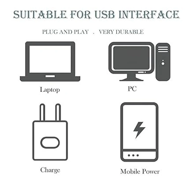 Mini USB LED Light | Plug in Night Light Bulb | USB Light for Laptop | Portable USB LED lamp | Portable Car Bulb for Bedroom Bathroom & Kitchen Use (10 pcs) | - 40D x 30W x 30H, White