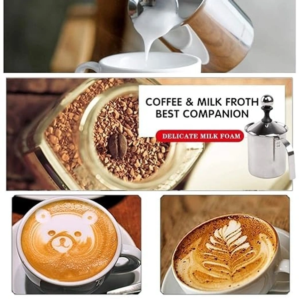 Portable Coffee Frother | Ideal for Mocktails, Coffee, Cappuccino, Lemonade, Milk Frothing | Handheld Coffee Foamer for Creamy Drinks On-The-Go - 20W x 3H Centimeters