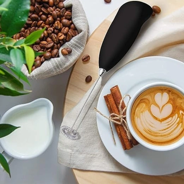 Portable Coffee Frother | Ideal for Mocktails, Coffee, Cappuccino, Lemonade, Milk Frothing | Handheld Coffee Foamer for Creamy Drinks On-The-Go - 20W x 3H Centimeters