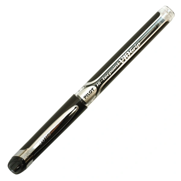 PILOT V-10 ROLLER BALL PEN 1 M.M. POINT (OMR SPECIAL) - Black