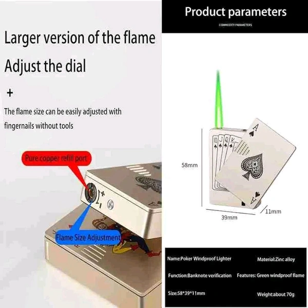 Green Fleame Lighter - Portafino