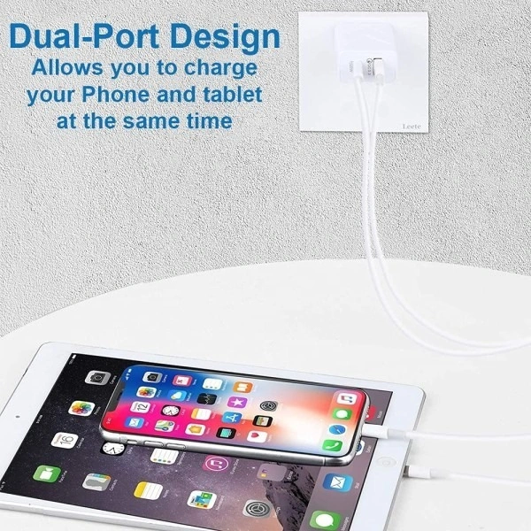 PONTIAC THUNDER23 18W QC USB Wall Charger with Type C Cable - Black