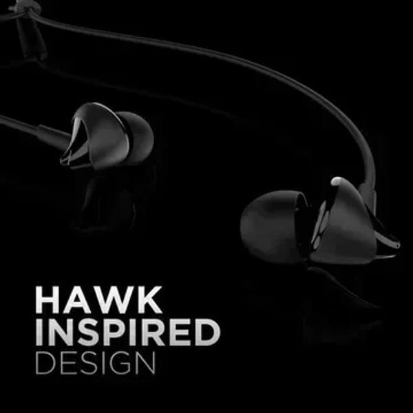 PONTIAC MT-E1 Wired Earphone with Mic 3.5MM Jack - Black