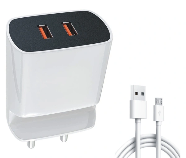 PONTIAC 12W MT-15 USB Wall Charger with Attached Mobile Holder - White