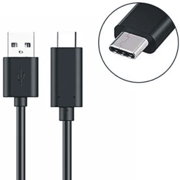 PONTIAC Blaze C2 3A TYPE- C USB CABLE 1M - 1M, Black