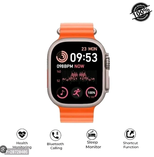 T800 Ultra Smartwatch 1.99 Inches Series 8 Men Smartwatch Women Wireless Charging Touch Screen Smartwatch. Warranty Description:  Manual EntryWeight: 0.1 (in kgs)Within 6-8 business days However, to find out an actual date of delivery, please enter your pin code.T800 Ultra Smartwatch 1.99 Inches Series 8 Men Smartwatch Women Wireless Charging Touch Screen Smartwatch. - Carrot Orange, 1.99