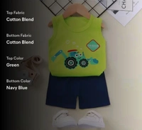 Sendo For KidsName: Sendo For KidsTop Fabric: Cotton BlendBottom Fabric: Cotton BlendSleeve Length: SleevelessTop Pattern: PrintedBottom Pattern: SolidNet Quantity (N): SingleAdd-Ons: No Add OnsSizes:0-3 Months, 0-6 Months, 3-6 Months, 6-9 Months, 6-12 Months, 9-12 Months, 12-18 Months, 18-24 Months, 0-1 Years, 1-2 Years, 2-3 Years, 3-4 Years, 4-5 YearsCountry of Origin: India - Screamin' Green, All Size Available Insta Massage