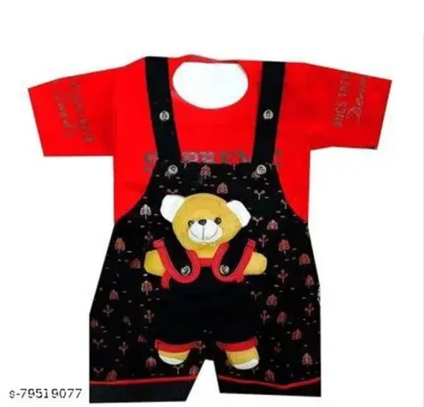Stylish KIDS Baba Suit PACK OF 2 .Fabric- Cotton  - Red, 0-3 Month