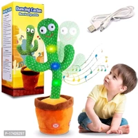Cactus Toy Talking Cactus Plant Plush Toy Dancing CactusSize: 1 Year Plus Color:  Green Type:  Other Material:  OtherWithin 6-8 business days However, to find out an actual date of delivery, please enter your pin code.Color,Size and Design may vary.Talking Dancing Cactus Toy Operation Process : At the bottom, remove the screw with a screwdriver, install AA batteries 3 pack, and tig - Green