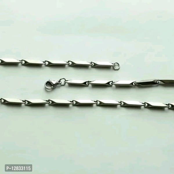 Gargish Stainless Steel Stylish Rice Chain Necklace for Men and Boys, Free Size (Silver)Size: medium Style:  silverWithin 6-8 business days However, to find out an actual date of delivery, please enter your pin code.bull; Gargish Stainless Steel Stylish Rice Chain Necklace for Men and Boys, Free Sizebull; QUALITY: Made from High Quality Stainless Steel. Five Layer Micro Plated For  - Silver, Free Size