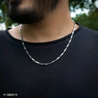 Gargish Stainless Steel Stylish Rice Chain Necklace for Men and Boys, Free Size (Silver)Size: medium Style:  silverWithin 6-8 business days However, to find out an actual date of delivery, please enter your pin code.bull; Gargish Stainless Steel Stylish Rice Chain Necklace for Men and Boys, Free Sizebull; QUALITY: Made from High Quality Stainless Steel. Five Layer Micro Plated For  - Silver, Free Size