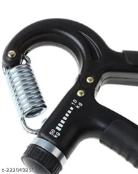 Adjustable Spring Hand Grip 10-50 kg (Pack of One)Name: Adjustable Spring Hand Grip 10-50 kg (Pack of One)Net Quantity (N): 1Country of Origin: India - Black