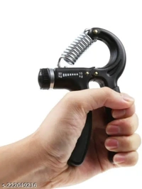 Adjustable Spring Hand Grip 10-50 kg (Pack of One)Name: Adjustable Spring Hand Grip 10-50 kg (Pack of One)Net Quantity (N): 1Country of Origin: India - Black