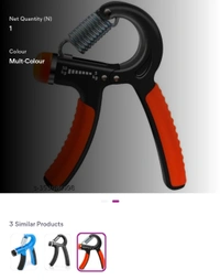 VK ONLINE Adjustable Hand Grip Strengthener Hand Gripper for Men & Women for Gym Workout & Home Use.(Forearm Exercise Equipment/Wrist Excercise Equipment)Name: VK ONLINE Adjustable Hand Grip Strengthener Hand Gripper for Men & Women for Gym Workout & Home Use.(Forearm Exercise Equipment/Wrist Excercise Equipment)Net Quantity (N): 1ADJUSTABLE RESISTANCE : You Can Adjust Resistance O - Dodger Blue