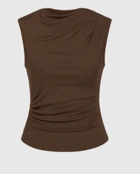 RIBBED CO-ORD SET TOP - Xs