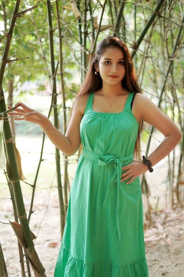 Sleeveless Dress - Eucalyptus, L