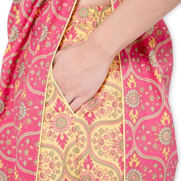 Pink Kurta & Plazo Set - Cabaret, L