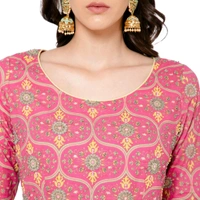 Pink Kurta & Plazo Set - Cabaret, L