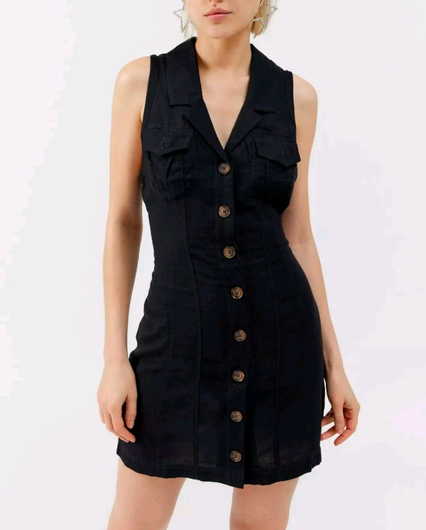 Black Sleeveless Dress  - S