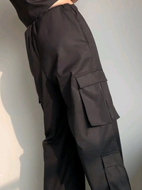Black Cargo Pant  - XL