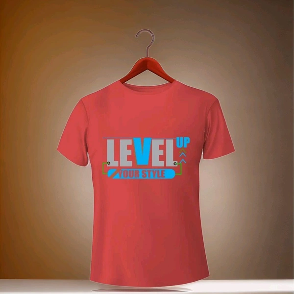 Level Up T Shirt For Men  - Red, Xl