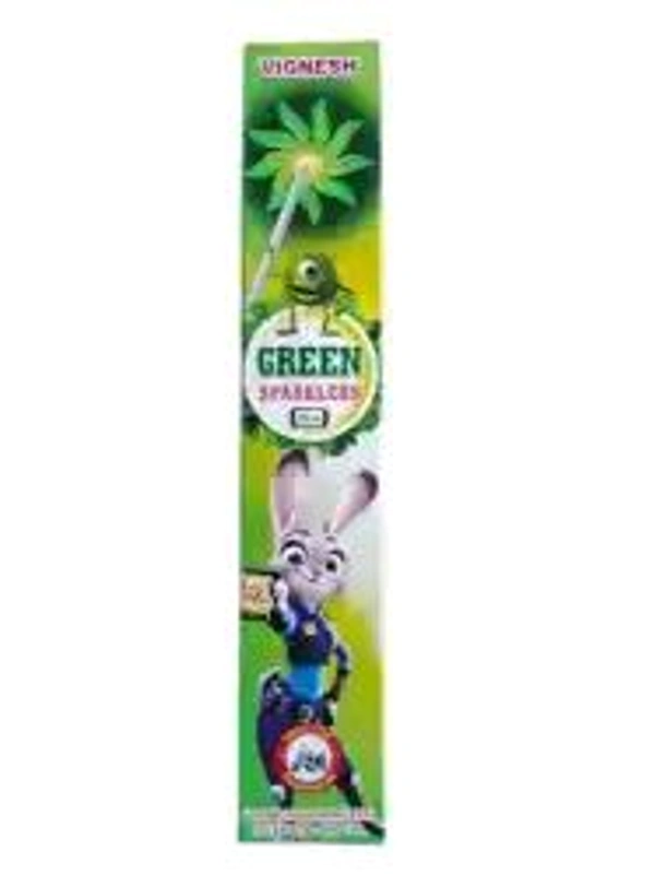 15 CM GREEN SPARKLERS 