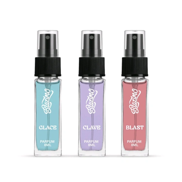 BLAZIMO PACK OF 3 PREMIUM DISCOVERY SET FOR MEN AND WOMEN (8ML) - 24ML