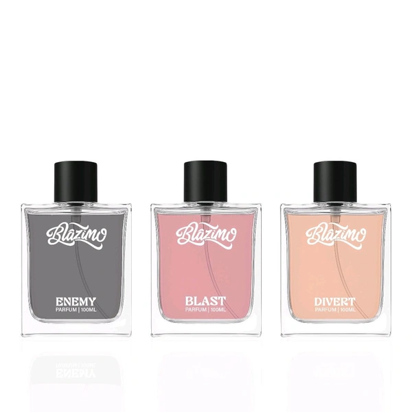 BLAZIMO THE BOLD GAME ENEMY + BLAST + DIVERT PARFUM MADE FOR MAN AND WOMEN (3×100ML) (300ML) - 300ML
