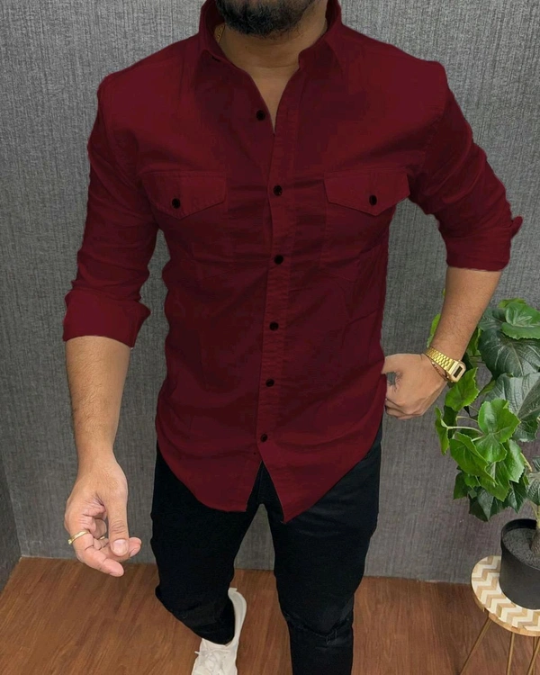 Double pocket cargo shirts  - XXL-44