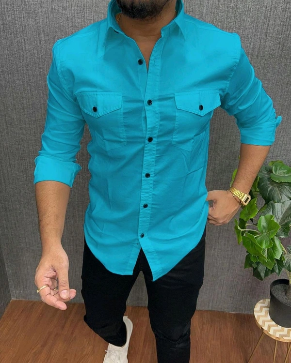 Double pocket cargo shirts  - L-40