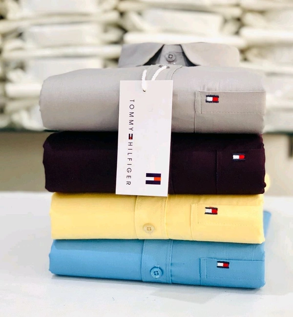 TOMMY 4 Pc Combo Cotton Regular Fit Shirt - L-40