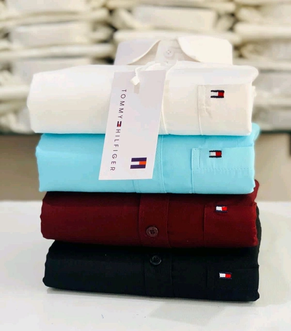 TOMMY 4 Pc Combo Cotton Regular Fit Shirt - L-40