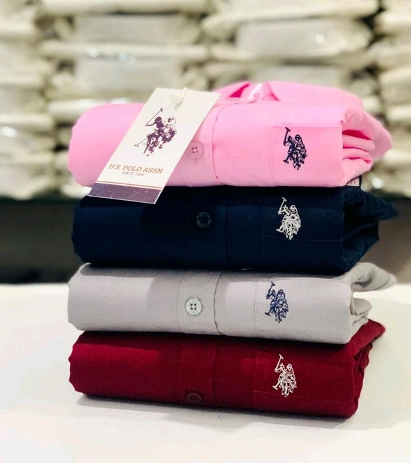 USPOLO 4 Pc Combo Cotton Regular Fit Shirt - M-38